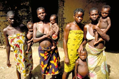 Nigerian Villagers Image by John Goulet